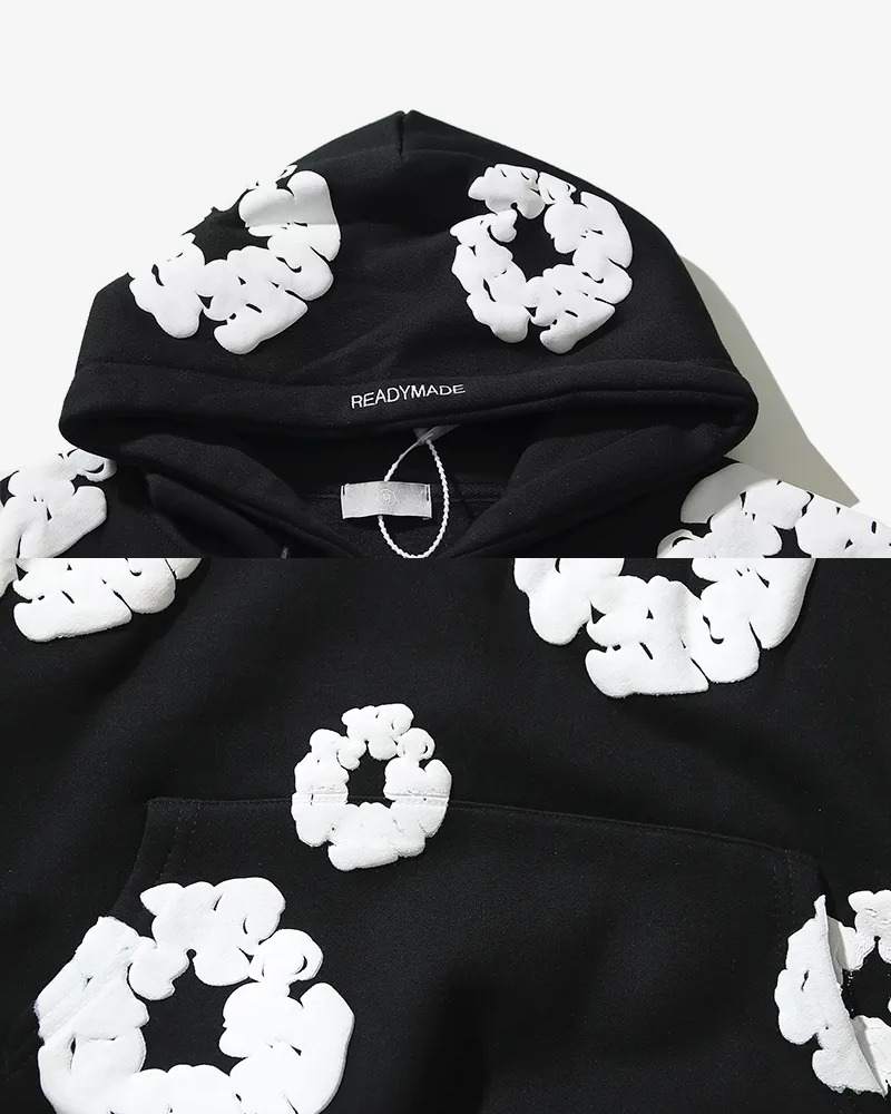 Y2K Flower Hoodie - Retro 90s Grunge, Summer Y2K Outfits, Pastel Goth, Y2K Club Fashion