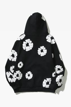 Y2K Flower Hoodie - Retro 90s Grunge, Summer Y2K Outfits, Pastel Goth, Y2K Club Fashion