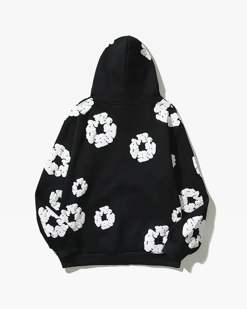 Y2K Flower Hoodie - Retro 90s Grunge, Summer Y2K Outfits, Pastel Goth, Y2K Club Fashion