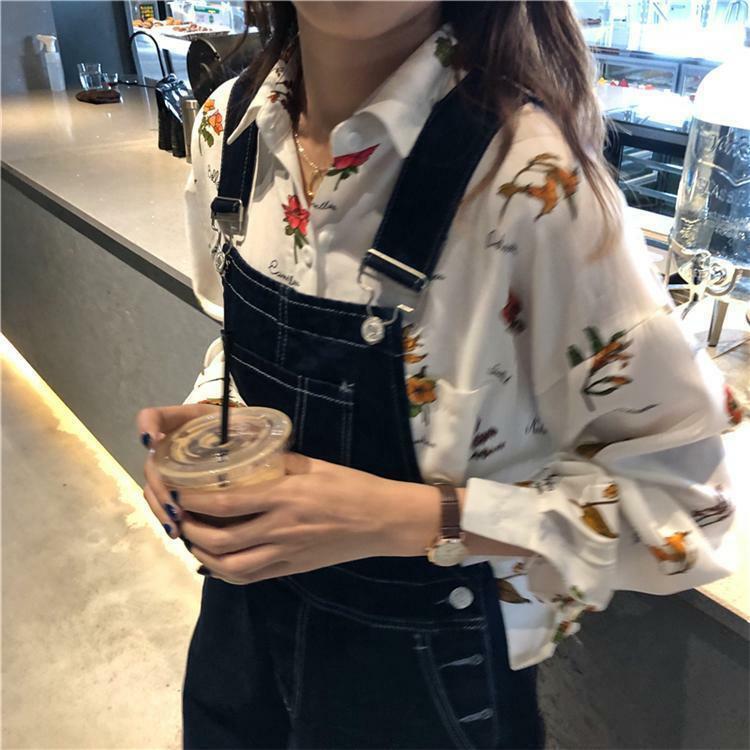 Y2K Flower Print Shirt - Retro 90s Grunge, Summer Outfits, Baby Tees, and Pastel Goth Styles