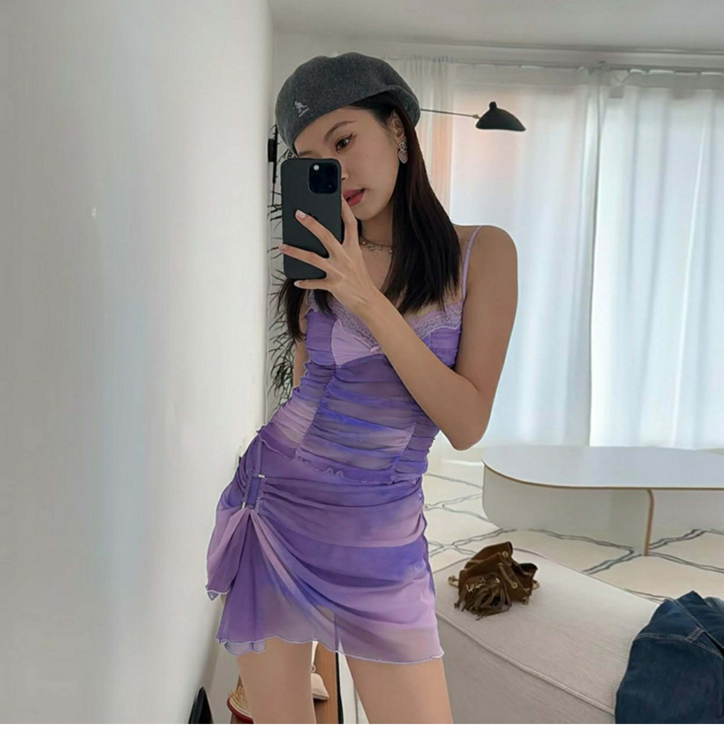 Y2K Galaxy Skirt Set - Retro 90s Grunge Outfit, Summer Y2K Fashion, Pastel Goth Vibes