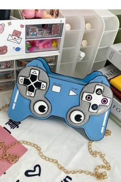 Y2K Gamer Girl Game Controller Purse - Retro 90s Grunge Fashion, Y2K Party & Club Outfit Accessory