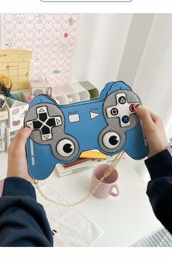 Y2K Gamer Girl Game Controller Purse - Retro 90s Grunge Fashion, Y2K Party & Club Outfit Accessory