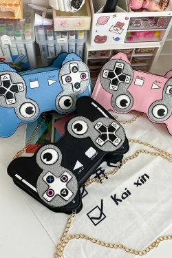 Y2K Gamer Girl Game Controller Purse - Retro 90s Grunge Fashion, Y2K Party & Club Outfit Accessory