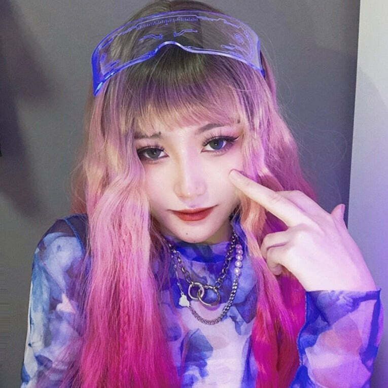Y2K Gamer Girl LED Sunglasses - Retro 90s Grunge, Hip Hop, and Pastel Goth Fashion