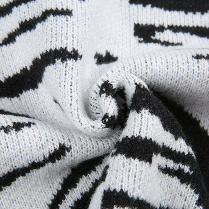 Y2K Gothic Aesthetic Skeleton Sweater - Retro 90s Grunge, Pastel Goth, Y2K Fashion Outfit