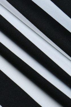 Y2K Gothic Beetlejuice Stripes Dress - Retro 90s Grunge Outfit for Summer Parties