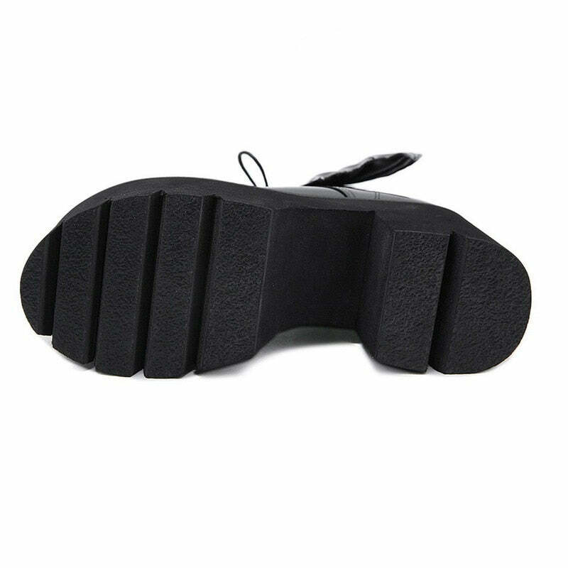 Y2K Gothic Demon Wings Ankle Boots - Retro 90s Grunge, Pastel Goth, Y2K Club & Party Outfits
