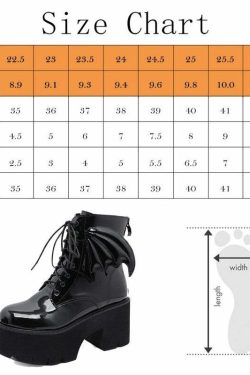 Y2K Gothic Demon Wings Ankle Boots - Retro 90s Grunge, Pastel Goth, Y2K Club & Party Outfits