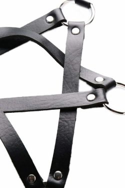 Y2K Gothic E-Girl Pentagram Harness Straps - 90s Grunge, Retro, Pastel Goth, Y2K Fashion