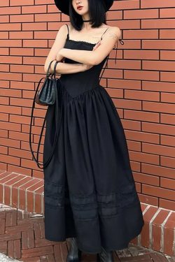 Y2K Gothic Elegant Corset Maxi Dress - Retro 90s Grunge Summer Outfit for Women