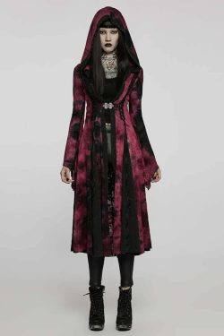 Y2K Gothic Fusion Coat - Retro 90s Grunge, Summer Y2K Outfits, Pastel Goth, Y2K Party Fashion