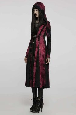 Y2K Gothic Fusion Coat - Retro 90s Grunge, Summer Y2K Outfits, Pastel Goth, Y2K Party Fashion
