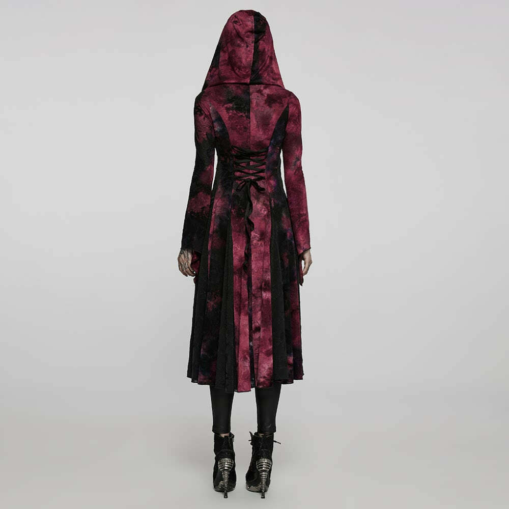 Y2K Gothic Fusion Coat - Retro 90s Grunge, Summer Y2K Outfits, Pastel Goth, Y2K Party Fashion