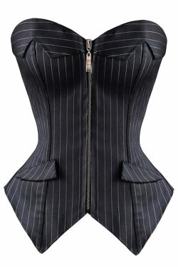 Y2K Gothic Hourglass Overbust Corset & Mini Skirt - Retro 90s Grunge Summer Outfit