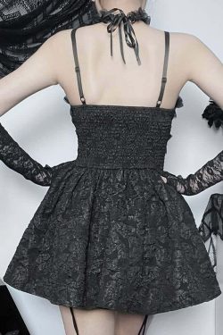 Y2K Gothic Lace Mini Dress with Shrug - Perfect for 90s Grunge, Retro, and Summer Party Outfits