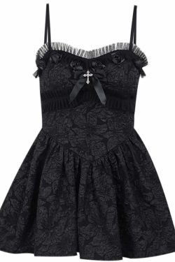 Y2K Gothic Lace Mini Dress with Shrug - Perfect for 90s Grunge, Retro, and Summer Party Outfits