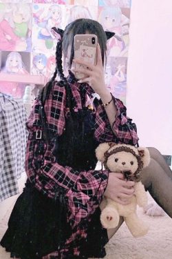 Y2K Gothic Lolita Punk Mini Dress - 90s Grunge, Retro Summer Outfit, Y2K Party & Club Fashion