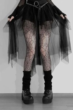 Y2K Gothic Mesh Mini Skirt - 90s Grunge, Retro, Pastel Goth, Y2K Summer & Party Outfits