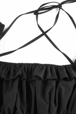 Y2K Gothic Mini Dress - Retro 90s Grunge, Summer Party Outfit, Pastel Goth, Y2K Fashion