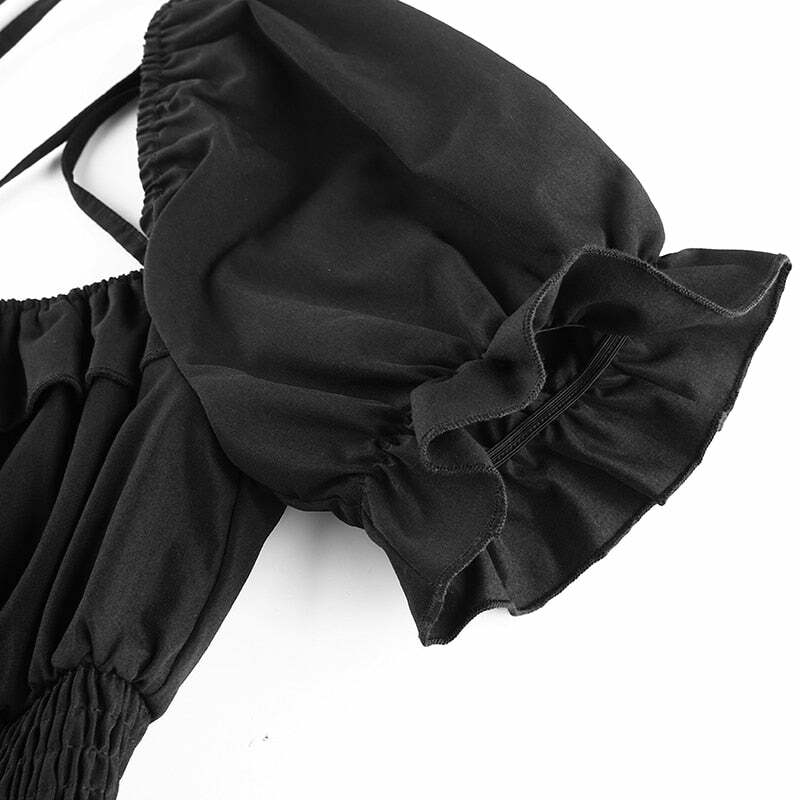 Y2K Gothic Mini Dress - Retro 90s Grunge, Summer Party Outfit, Pastel Goth, Y2K Fashion
