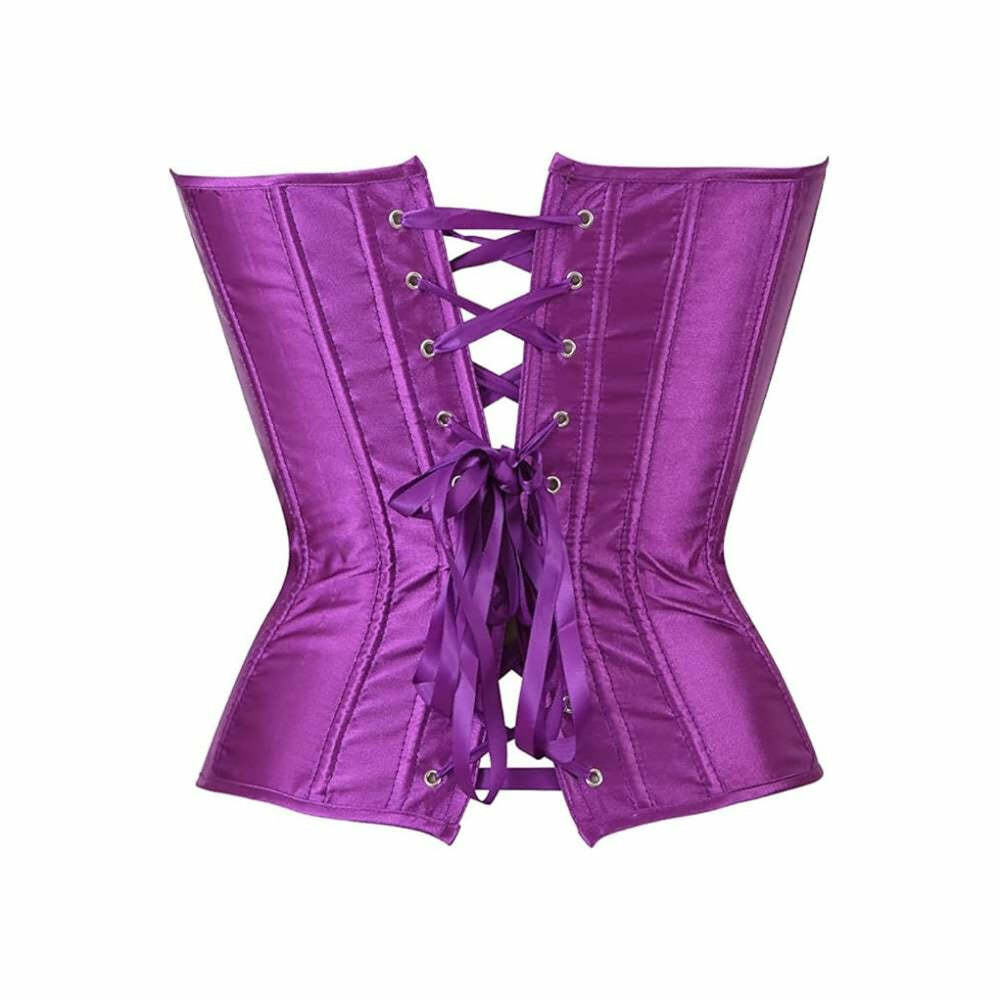 Y2K Gothic Overbust Corset - Retro 90s Grunge, Pastel Goth, Y2K Party & Club Outfits