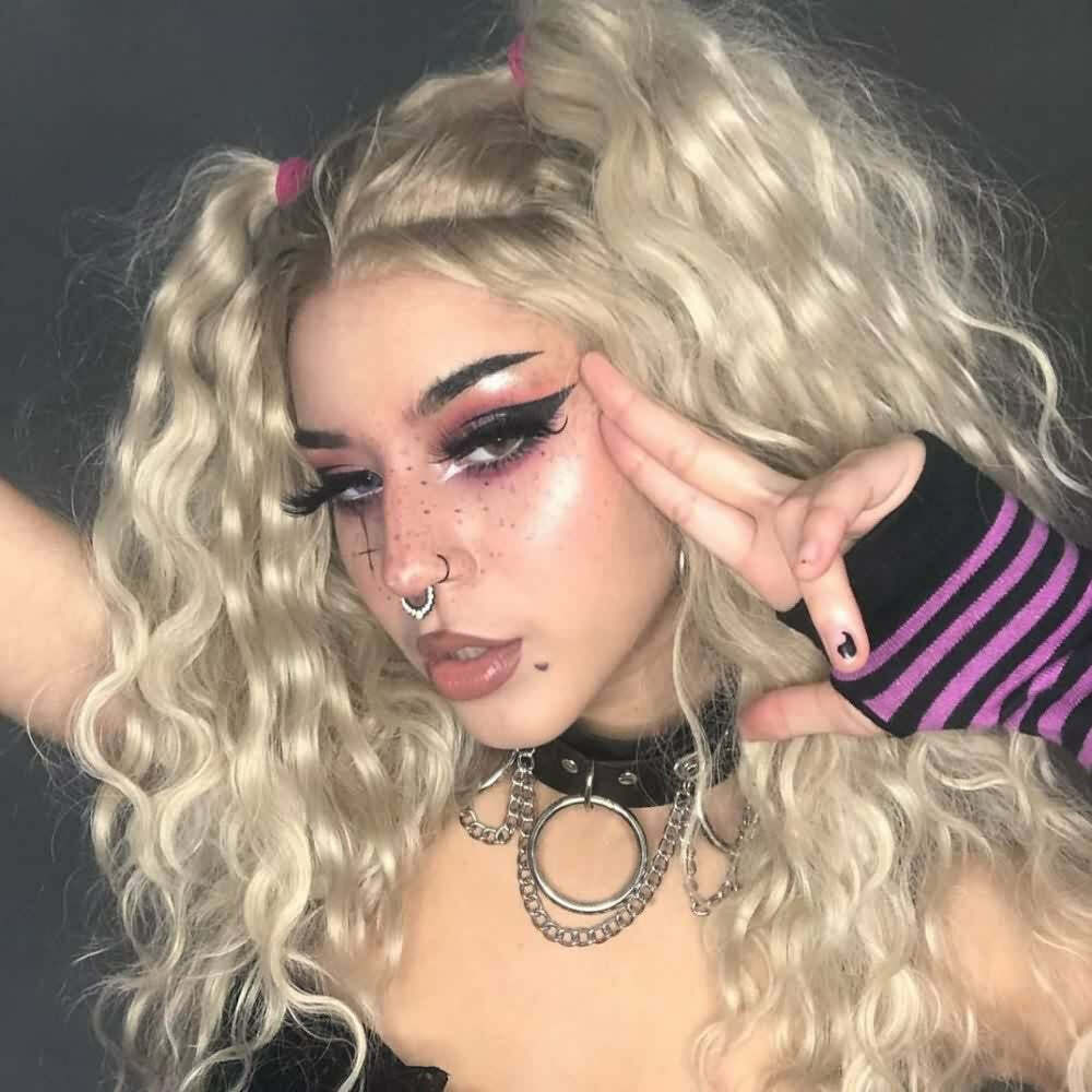 Y2K Gothic Punk Chain & Ring Choker - 90s Grunge, Retro, Pastel Goth, Y2K Club & Party Out