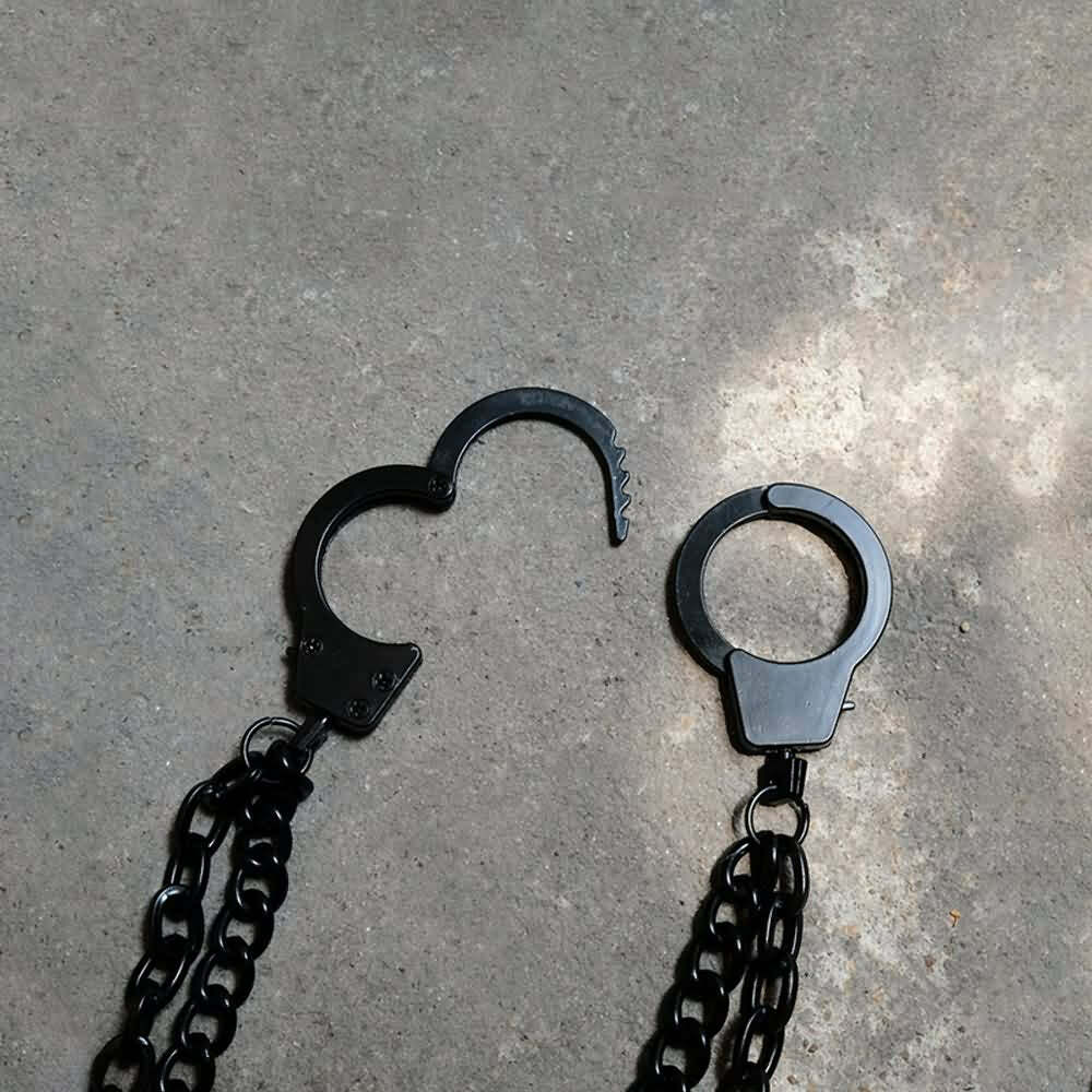 Y2K Gothic Punk Handcuff Pant Chain - Retro 90s Grunge, Y2K Fashion, Pastel Goth Accessory