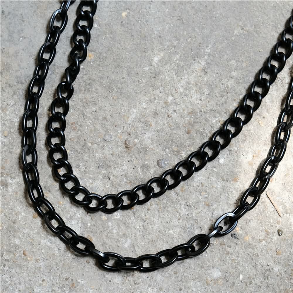 Y2K Gothic Punk Handcuff Pant Chain - Retro 90s Grunge, Y2K Fashion, Pastel Goth Accessory
