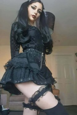 Y2K Gothic Punk Lace Mesh Ruffle Tiered Skirt - 90s Grunge Summer Outfit for Women