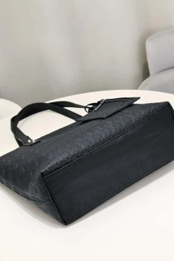 Y2K Gothic Skull Leather Tote Bag - Retro 90s Grunge Fashion, Perfect for Y2K Summer Outfits