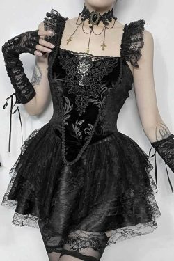 Y2K Gothic Velvet Lace Bustier Top - Retro 90s Grunge, Summer Party, Club & Popstar Outfit