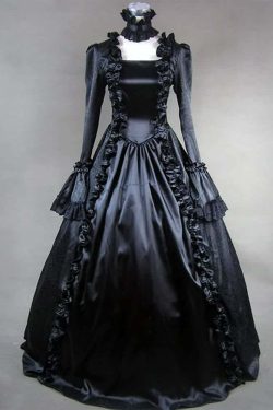 Y2K Gothic Victorian Maxi Dress - Retro 90s Grunge, Summer Party, and Club Outfit
