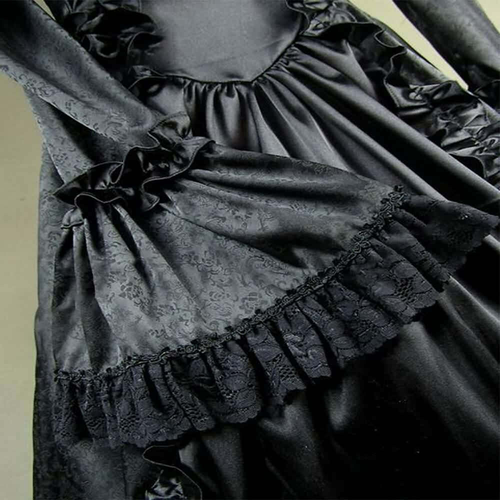 Y2K Gothic Victorian Maxi Dress - Retro 90s Grunge, Summer Party, and Club Outfit