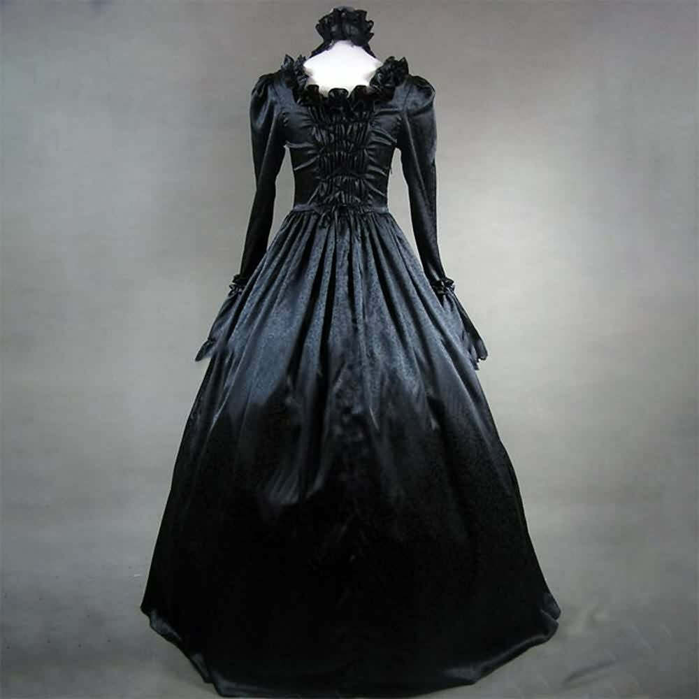 Y2K Gothic Victorian Maxi Dress - Retro 90s Grunge, Summer Party, and Club Outfit