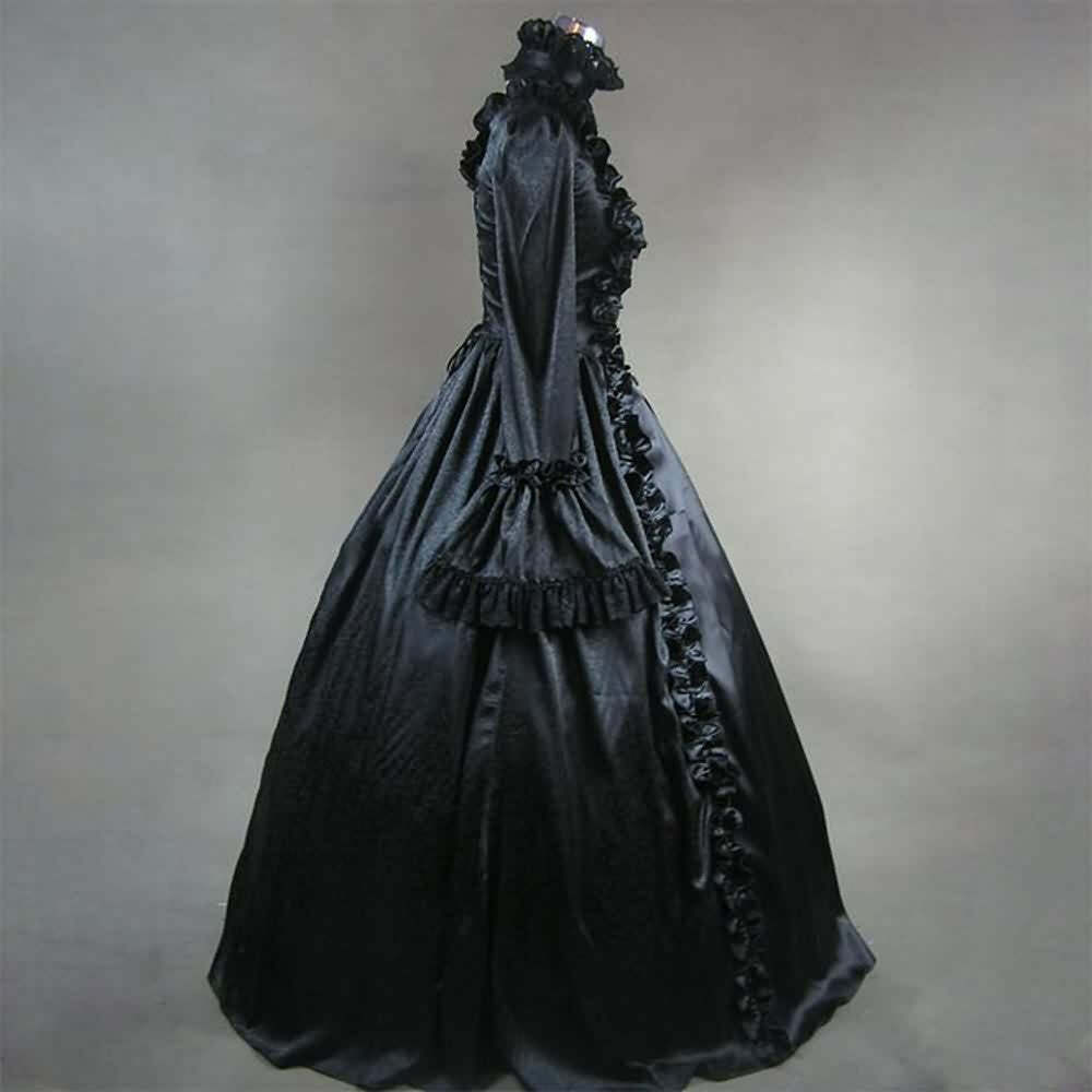 Y2K Gothic Victorian Maxi Dress - Retro 90s Grunge, Summer Party, and Club Outfit