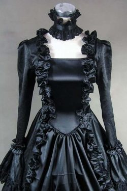 Y2K Gothic Victorian Maxi Dress - Retro 90s Grunge, Summer Party, and Club Outfit