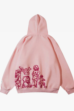 Y2K Graphic Hoodie - Retro 90s Grunge, Summer Outfits, Popstar Style, Pastel Goth Fashion