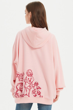 Y2K Graphic Hoodie - Retro 90s Grunge, Summer Outfits, Popstar Style, Pastel Goth Fashion