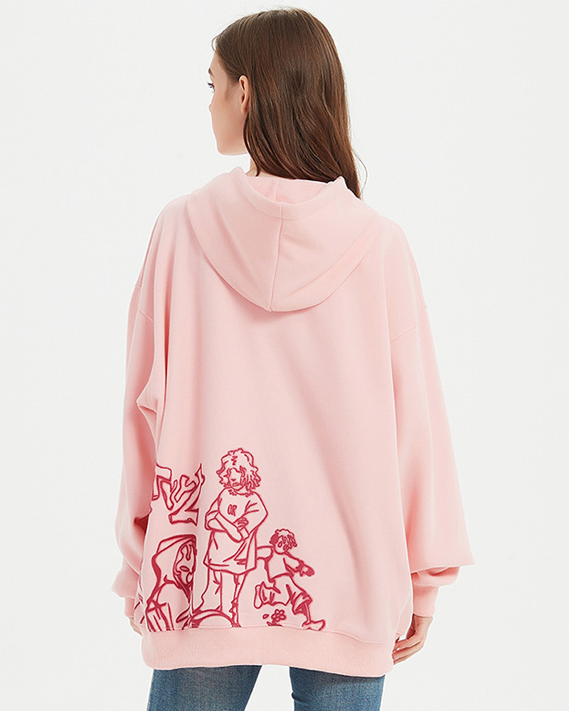 Y2K Graphic Hoodie - Retro 90s Grunge, Summer Outfits, Popstar Style, Pastel Goth Fashion