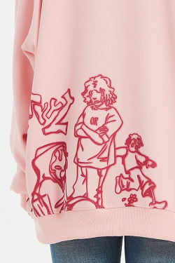 Y2K Graphic Hoodie - Retro 90s Grunge, Summer Outfits, Popstar Style, Pastel Goth Fashion