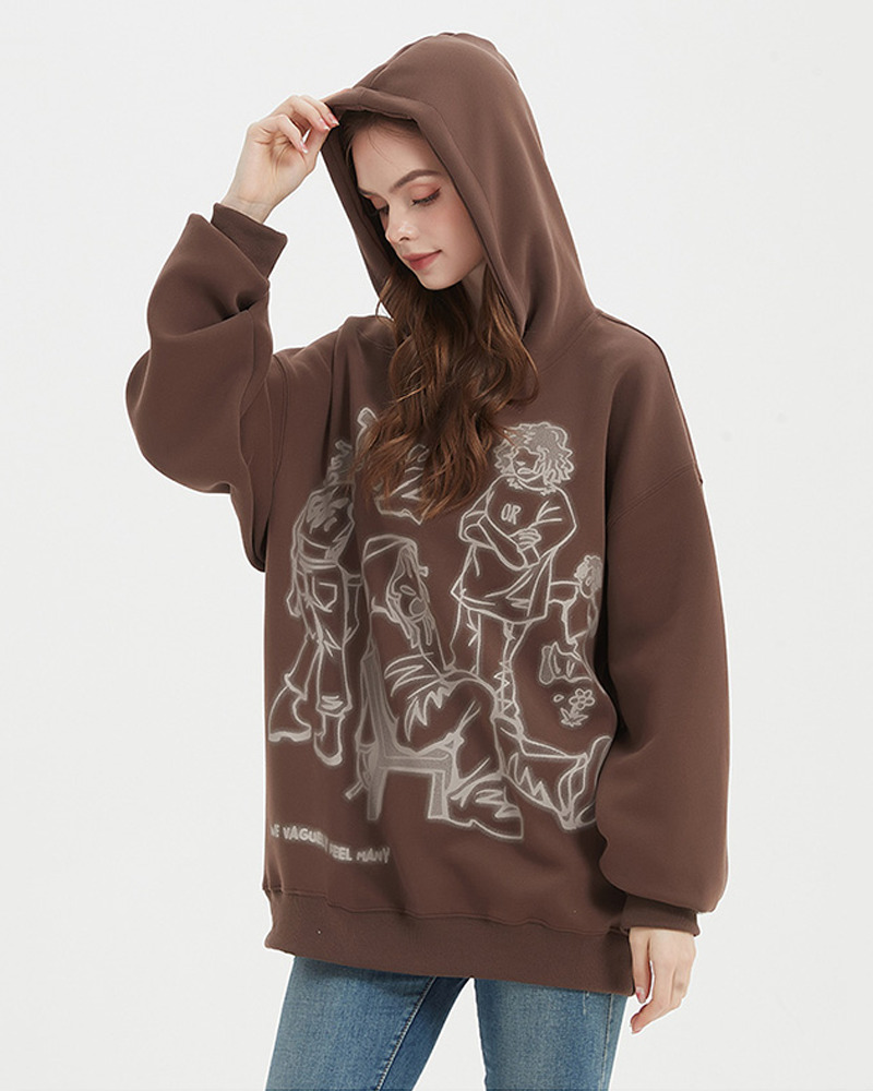 Y2K Graphic Hoodie - Retro 90s Grunge, Summer Outfits, Popstar Style, Pastel Goth Fashion