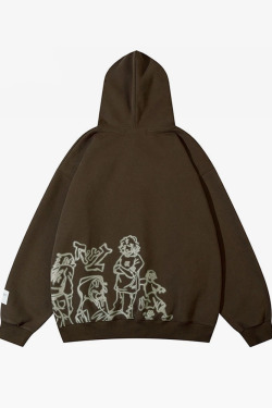 Y2K Graphic Hoodie - Retro 90s Grunge, Summer Outfits, Popstar Style, Pastel Goth Fashion
