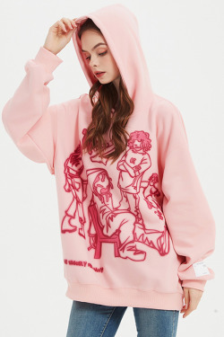 Y2K Graphic Hoodie - Retro 90s Grunge, Summer Outfits, Popstar Style, Pastel Goth Fashion