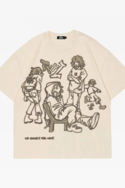 Y2K Graphic Tee - Retro 90s Grunge, Summer Outfits, Popstar Vibes, Pastel Goth, Hip Hop Fashion
