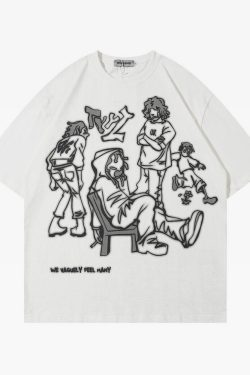 Y2K Graphic Tee - Retro 90s Grunge, Summer Outfits, Popstar Vibes, Pastel Goth, Hip Hop Fashion