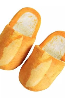 Y2K Grunge & 90s Fashion Bread Loaf Slippers - Retro, Pastel Goth, Hip Hop, Summer Y2K Out