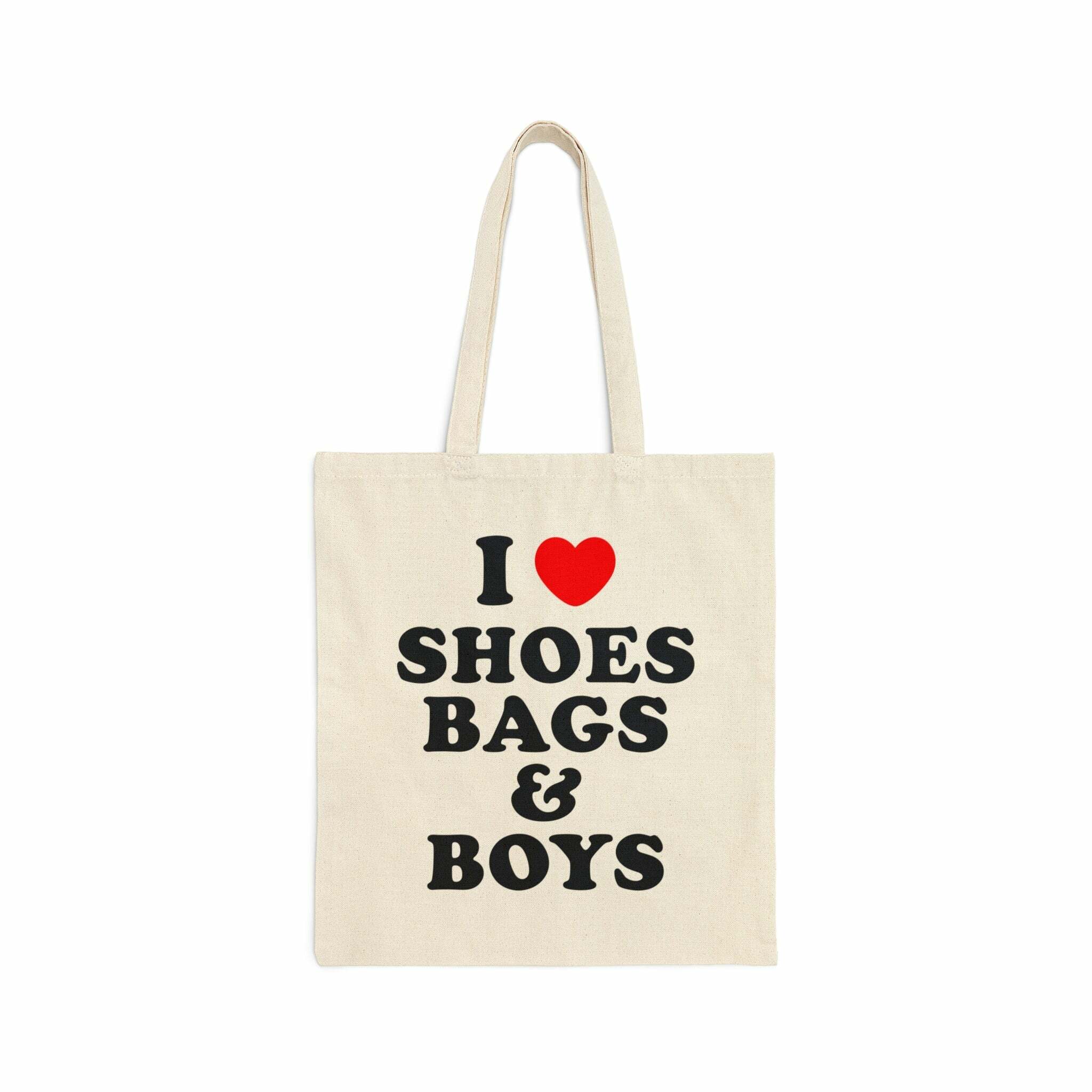 Y2K Grunge & 90s Fashion I Heart Shoes Bags & Boys Tote Bag - Retro Y2K Summer Outfit Essential
