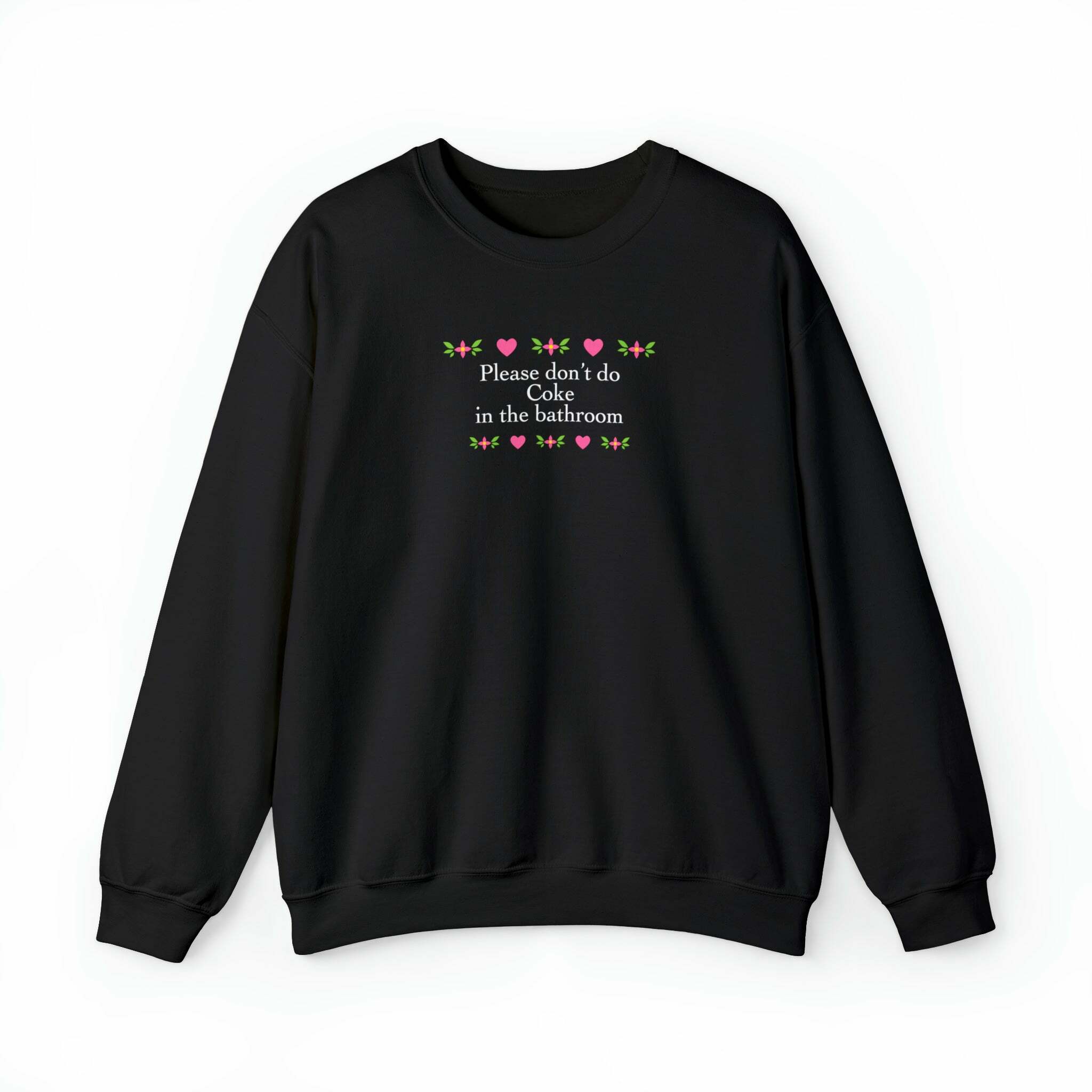 Y2K Grunge & 90s Retro 'Don't Do Coke' Sweatshirt - Perfect for Summer & Party Outfits