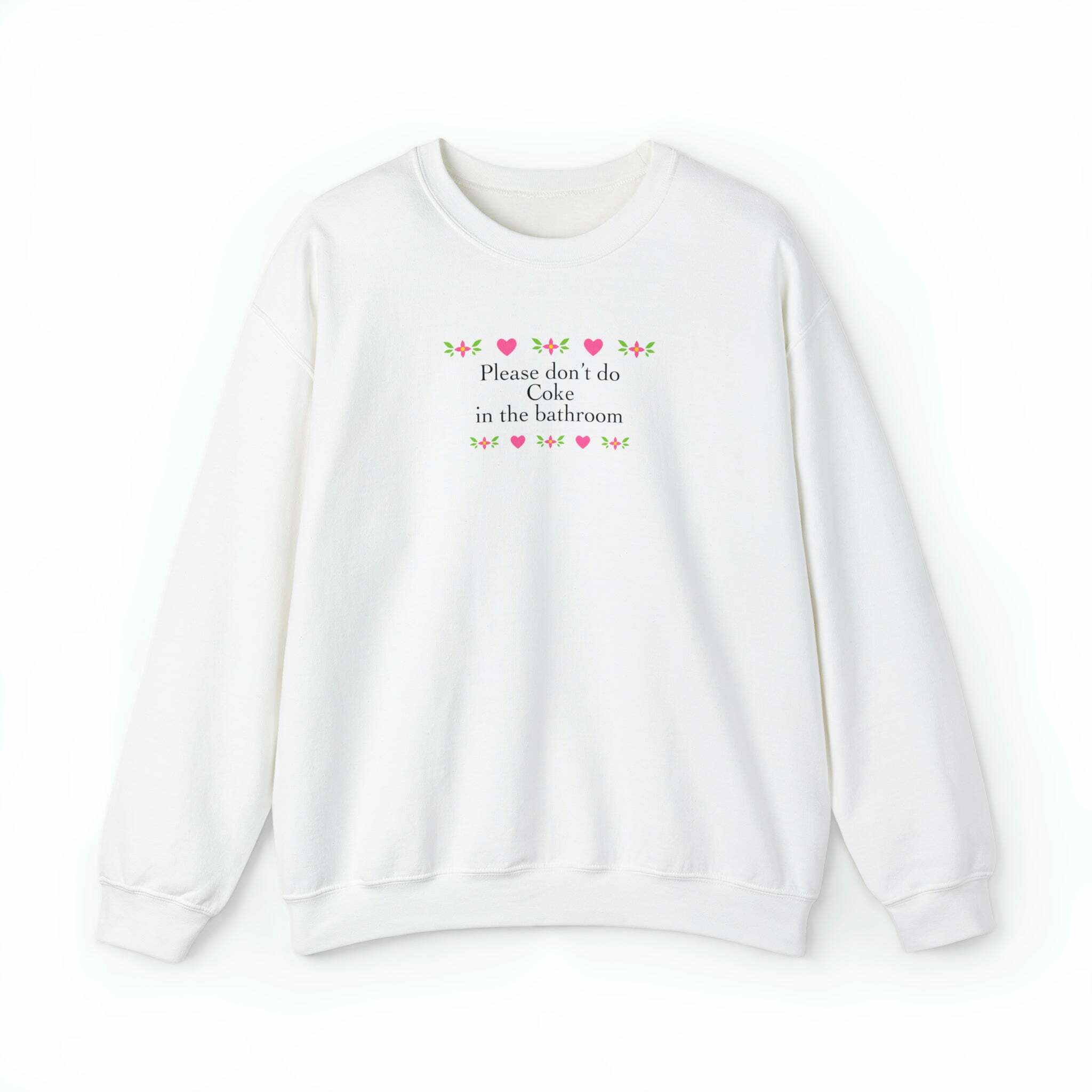 Y2K Grunge & 90s Retro 'Don't Do Coke' Sweatshirt - Perfect for Summer & Party Outfits